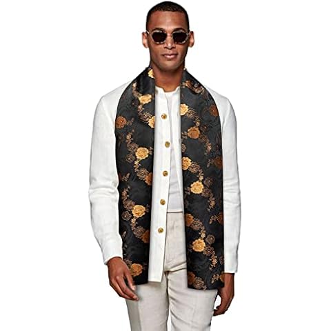 YOHOWA Men's Fashion Silk Scarf Cover