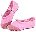 LONSOEN Ballet Slipper Shoes Split-Sole Dance Flat for Girls (Toddler/Little Kid/Big Kid), Pink, SHC551 CN28