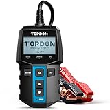 TOPDON BT100 Comprobador de batería de coche de 12 V 100 – 2000 CCA medidor de batería de coche, Analizador digital de batería para automóvil, camión, motocicleta, ATV, SUV y barco, etc.