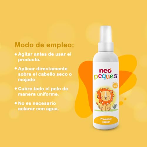 Miniatura 5 de Neo Peques - Spray Preventivo Antipiojos Para Niños - Con Árbol De Té E Ingredientes Naturales - Hidrata, Desenreda Y Mantiene El Cabello Brillante - 200 Ml