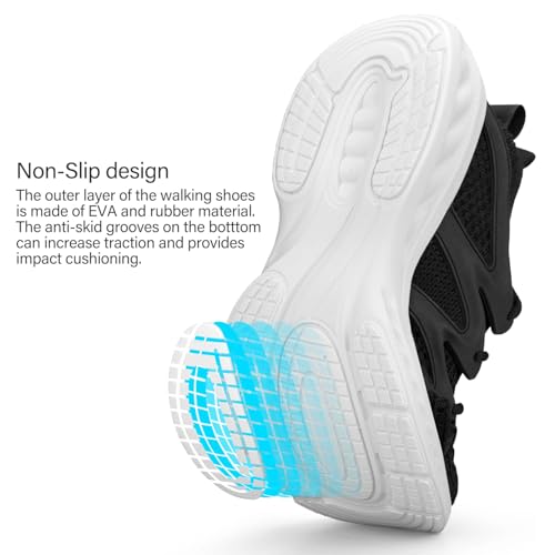 Image of Pujcs Women Shoes Lightweight Tennis Shoes Non Slip Gym Workout Shoes Breathable Mesh Walking Womens Sneakers