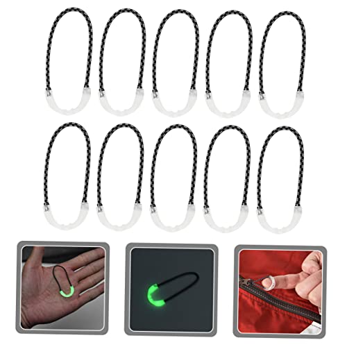 Garneck 40 Pçs De Zíper Luminoso Puxar Cordas De Extensão De Cabeça De Zíper Zíper De Roupas Puxador