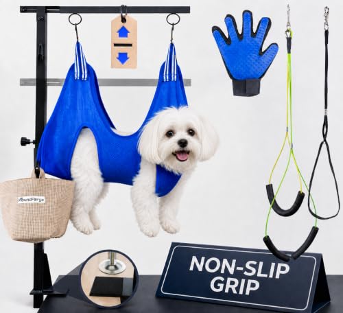 Dog Grooming Kit Adjustable Arm With Clamp: Height 26"-40", Small