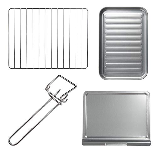 WOLTU Mini-Pizzaoven Dubbele Glazen deur met Bakplaat en Braadpan met Timer 0-250 ° C 1400 W, 20 liter Zwart - Image 8