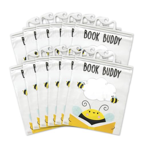 CTP Bee a Reader Book Buddy Bags 12 Pack, Classroom Library Book Bags