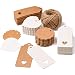 Scatole Regalo Kraft Esagonali Con Corda Di Canapa – 25 Pezzi, 6,9x9,4 Cm Per Bomboniere E Feste