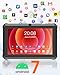 Haehne Tablet 7 Zoll, Android Tablet, mit Halterung, Kompatibel mit 256GB TF-Karte, Rot