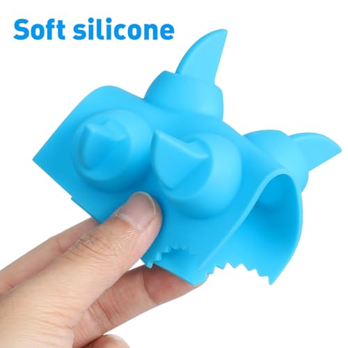 Molde silicona cubitos aleta tiburón 2 pack 13.3 cm miniatura 3