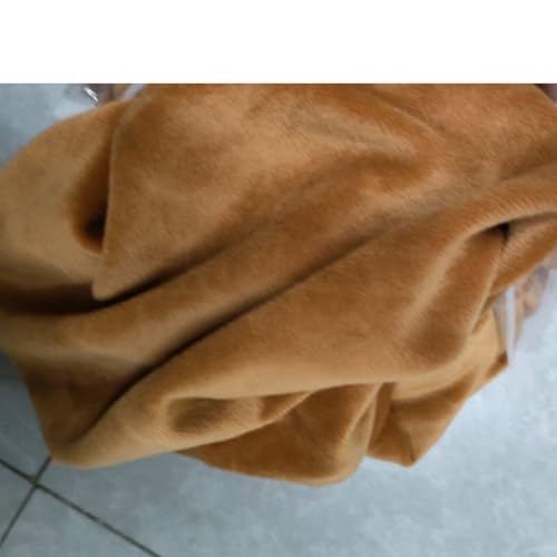 Miniatura 4 de Xgangm Terciopelo Funda Otomana Elástica Cuadrada 40 45 50 55 60 70 80 90 100cm Funda Puff Cuadrado Funda Para Reposapiés Cubre Puff Cuadrado Sofá Taburete Protector,Camel,90x90x40cm