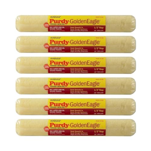 Purdy 144608183 Golden Eagle with 1/2" Nap Roller Cover (Case of 6), 18" by Purdy - Used condition - Image 2