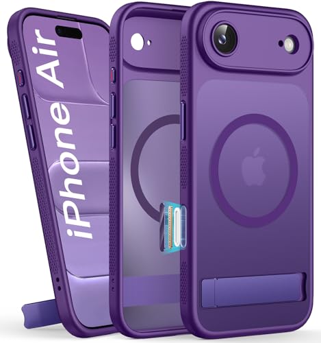 Étui iPhone Air translucide mat violet foncé haut de gamme
