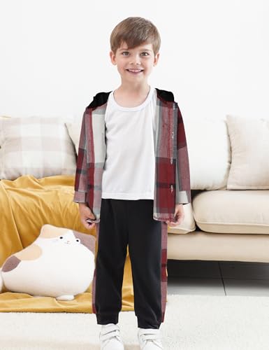 3Pcs Toddler Boy Clothes Long Sleeve Hoodie with Solid Color Top and Casual Sweatpants Boys Fall Winter Outfits 2-6T4