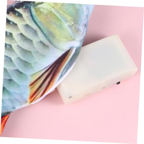 BESPORTBLE 3 Pecas Brinquedo Eletrônico De Peixe Brinquedo De Peixe Gato Realista Gato De Pelúcia Pe