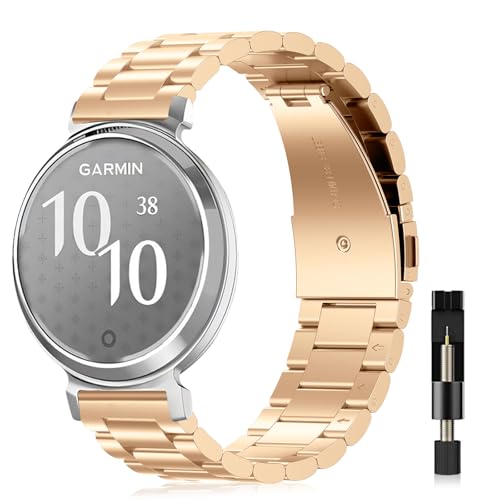 Correa de Acero Inoxidable 14mm Compatible con Garmin Lily 2 miniatura 1