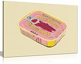 Leinwanddruck wird fertig zum Aufhängen an einem Nagel an der Wand geliefert – hergestellt und verpackt in sicherer Kartonverpackung