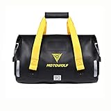 GUA ANGELバイク用 シートバッグ 多機能キャリアバッグ ショルダーストラップ付き 反射テープ付き ワンタッチ装着 防水 軽量 丈夫 ドラムバッグ ツーリングシートバッグ オートバイ アウトドア (90L)