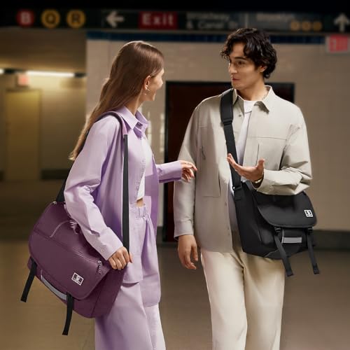 Image of OIWAS Messenger Bag for Men, 14 Inch Laptop Crossbody Bags Women Casual Satchel Shoulder Bag College Travel Office Briefcase