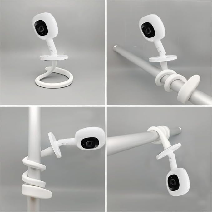 Support de lit bébé Nanit Pro flexible pour surveiller sans abîmer les murs - 6