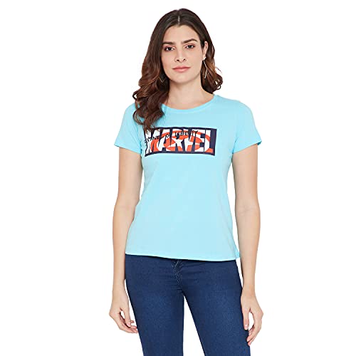 Image of Marvel Women Round Neck Short Sleeves T-Shirt