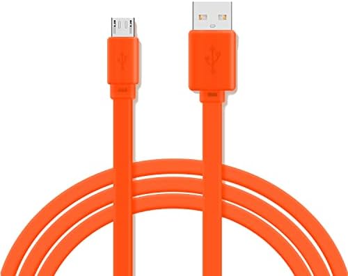 Aiivioll 3.3FT Micro USB Flat Cable for JBL Flip 2/3/4 & UE Boom Orange