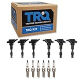 TRQ Ignition Coil & Spark Plug Kit Iridium 12 Piece Compatible with 2020-2023 Hyundai Palisade 2018-2020 Kia Sorento 3.3L 2018-2021 Sedona 2018-2020 Genesis G80 3.8L 2020-2021 Telluride