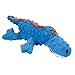goDog Gators With Chew Guard Technology Tough Plush Dog Toy, Blue, Large
