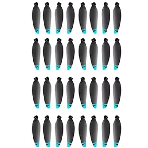 Lame d'hélice en feuille d'érable et batterie pour drone M5S | Kit de rechange bleu 32PCS