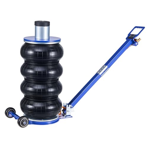 VEVOR Air Jack, 6 Ton/13227 lbs Airbag Jack, Lift Up to 26.5 inch with Heightened Column, Adjustable Handle & Thick Rubber Pad, 2-5 s Fast Lifting Pneumatic for Car, SUV, Pickup Truck Repair, Garage