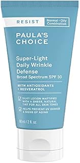 Paula's Choice RESIST Anti Aging Moisturiser SPF 30 - Light Tinted Mattifying Day Cream with Vitamin E & Resveratrol - Mineral Sun Protection with Zinc Oxide - Combination to Oily Skin - 60 ml