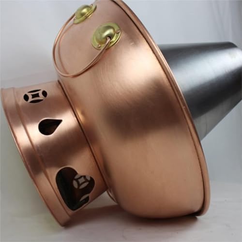 Olla de carbón de cobre china tradicional de 30 cm para hostelería y hogar 7