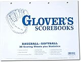 Glover's Scorebooks Baseball/Softball Scoring and Stats Sheets (30 Games)