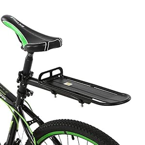 Lixada Bicycle Rear Rack Retractable Aluminum Alloy Bike Luggage Rack Bicycle Pannier Luggage Cargo Carrier Rack