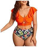 Business Hemd Sexy-Bikini Badeanzüge große Fashion-Ruffle-Split Badebekleidungen -Set für Frauen Herren Lässige Tops
