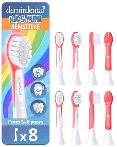 Têtes de brosse à dents enfants demirdental pour remplacer les brossettes usées 3-6 ans