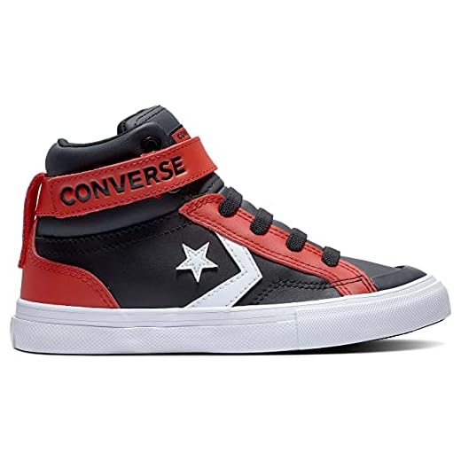 Converse PRO Blaze Strap Varsity – HI – svart/casino/vitt läder, svart, 30 EU Schmal