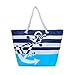Sornean Oversized Waterproof Beach Tote Bag With Cotton Rope Handle