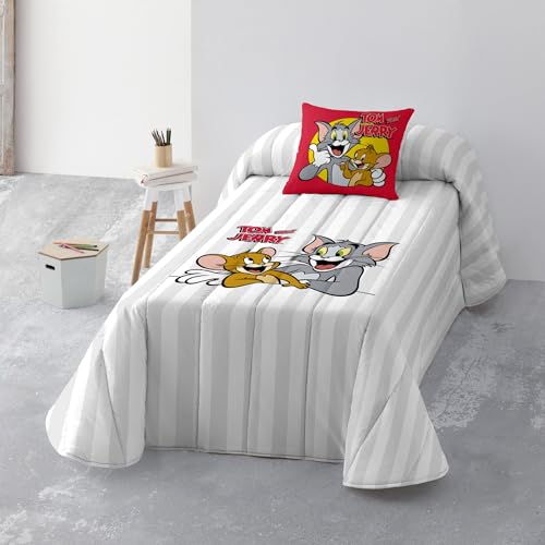 Couvre-lit coton biologique Tom and Jerry doux couvre-lit toutes saisons pour lit de 135 BELUM
