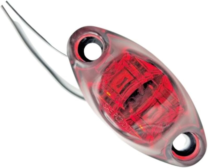 Red LED Oval Dragon's Eye 2 Diode Red Lens/Light Marker Clearance Trailer L04-0072R 1x
