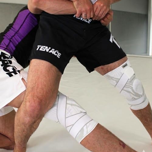 Tenace BJJ Knee Brace Grappling - Compression Knee Pad for Jiu Jitsu, MMA, Muay Thai, Wrestling, Judo - High Durability and Performance Unisex (1, White, Large) by Tenace - Image 6