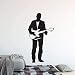 42X79Cm Adesivo Murale Chitarra Elettrica Cantante Uomo Con Chitarra Vinile Adesivo Home Music Club Decorazione Cantante Chitarra Poster Da Parete