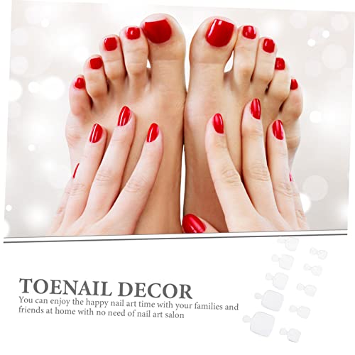 Healvian 1000 Peças unhas dos pés unhas postiças unhas de gel do pé falso dica de arte de suprimento