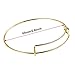 UPINS 20 Pcs Expandable Bangle Bracelets Adjustable Wire Blank Bangles Metal Bracelets for DIY Jewelry Making, Gold