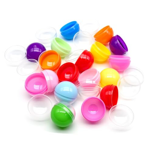 Image of 30pcs 28mm /1.1inch Round Capsules Translucent Empty Vending Machine Capsules Containers for Gumball Machines