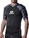 Optimum Razor Rugby Oberteil mit Schulterschutz, schwarz / silber, L