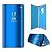Produktbild Hexcbay Samsung Galaxy S9 Hülle, Samsung S9 Plus Hülle, Luxury Mirror Flip Wasserdichter ultradünner Cover Stoßfestes Anti-Scratch Holster Case für Galaxy S9/S9 Plus (Samsung S9 Plus, Blau)