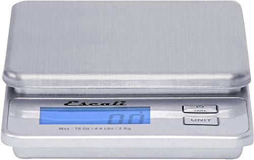 Escali Vera Pr2000S Compact High Precision Kitchen/Baking/Herb Scale, Measures Liquid And Dry Ingredients, Lcd Digital Display, 4.4Lb Capacy, Silver #TOP3