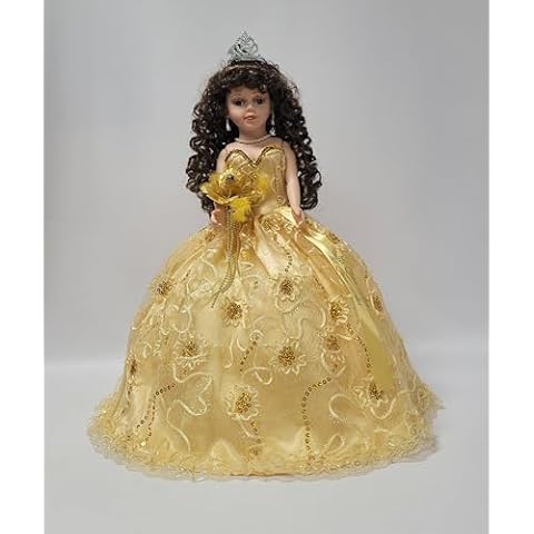 18" Vinyl Quinceanera Umbrella Doll with Accessories Cover