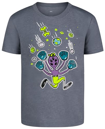 Image of Under Armour Boys' Short Sleeve Baseball Graphic T-Shirt, Lightweight & Breathable, Relaxed Fit
