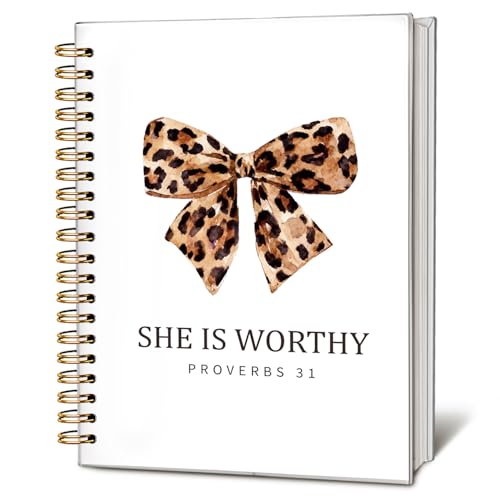 LIANGW Leopard Print Bible Christian Notebook Journal Gifts for Women