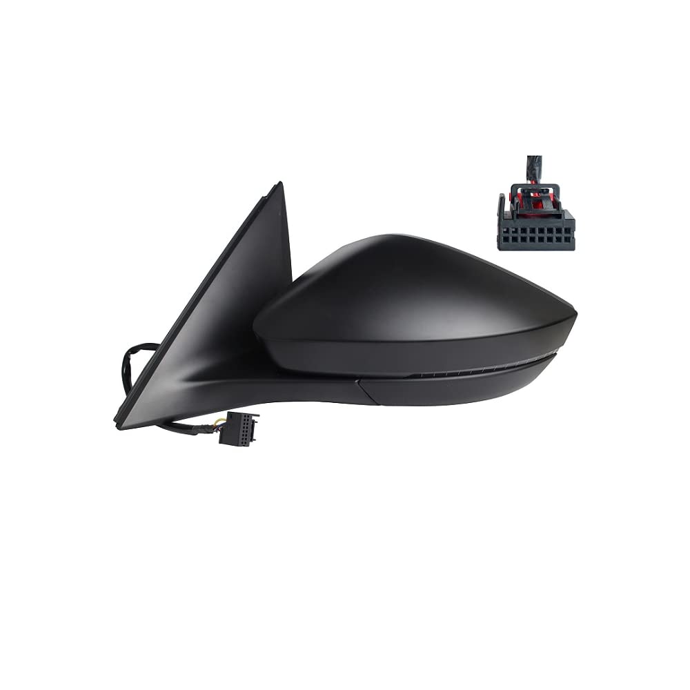 KAMIQ - SCALA 19> Specchio retrovisore sinistro elettrico termico nero con fanalino freccia chiusura manuale